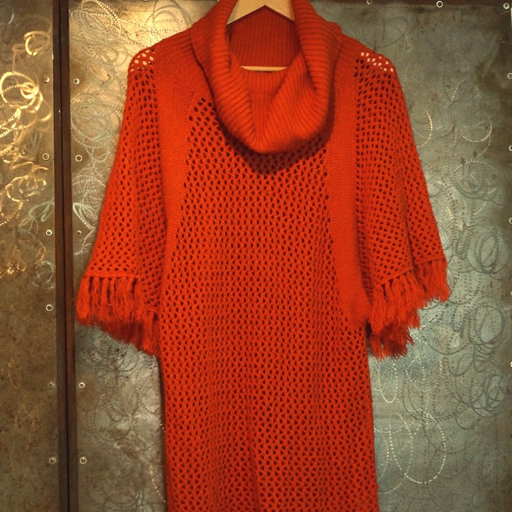Long poncho/sweater. Size M